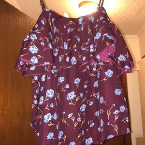 Off the shoulder crop top